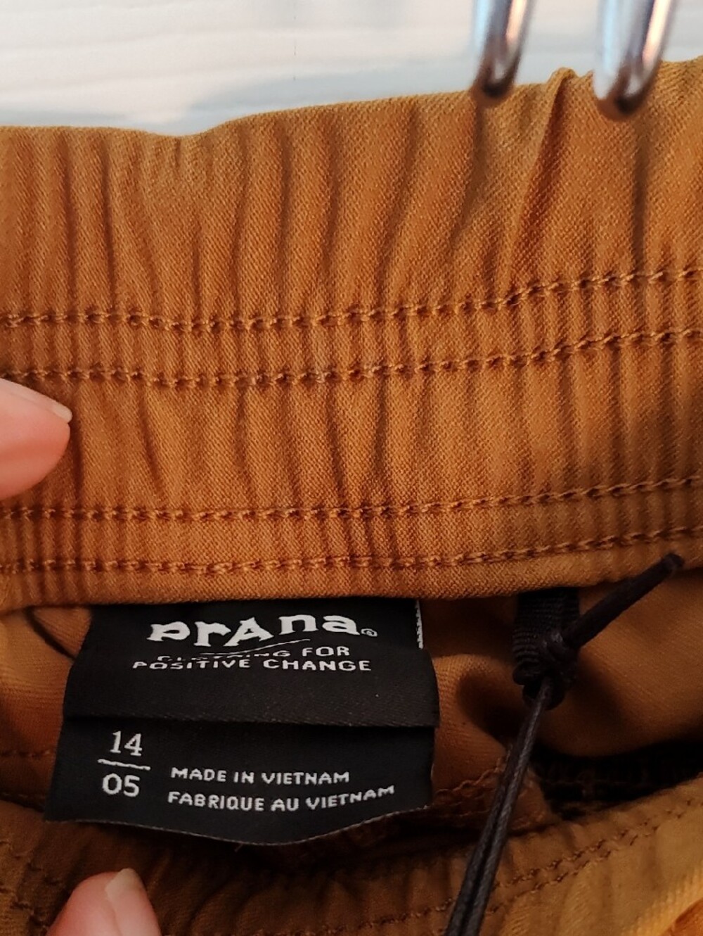 Prana Women's Athletic Shorts in Rust Brown - Picture 2 of 4